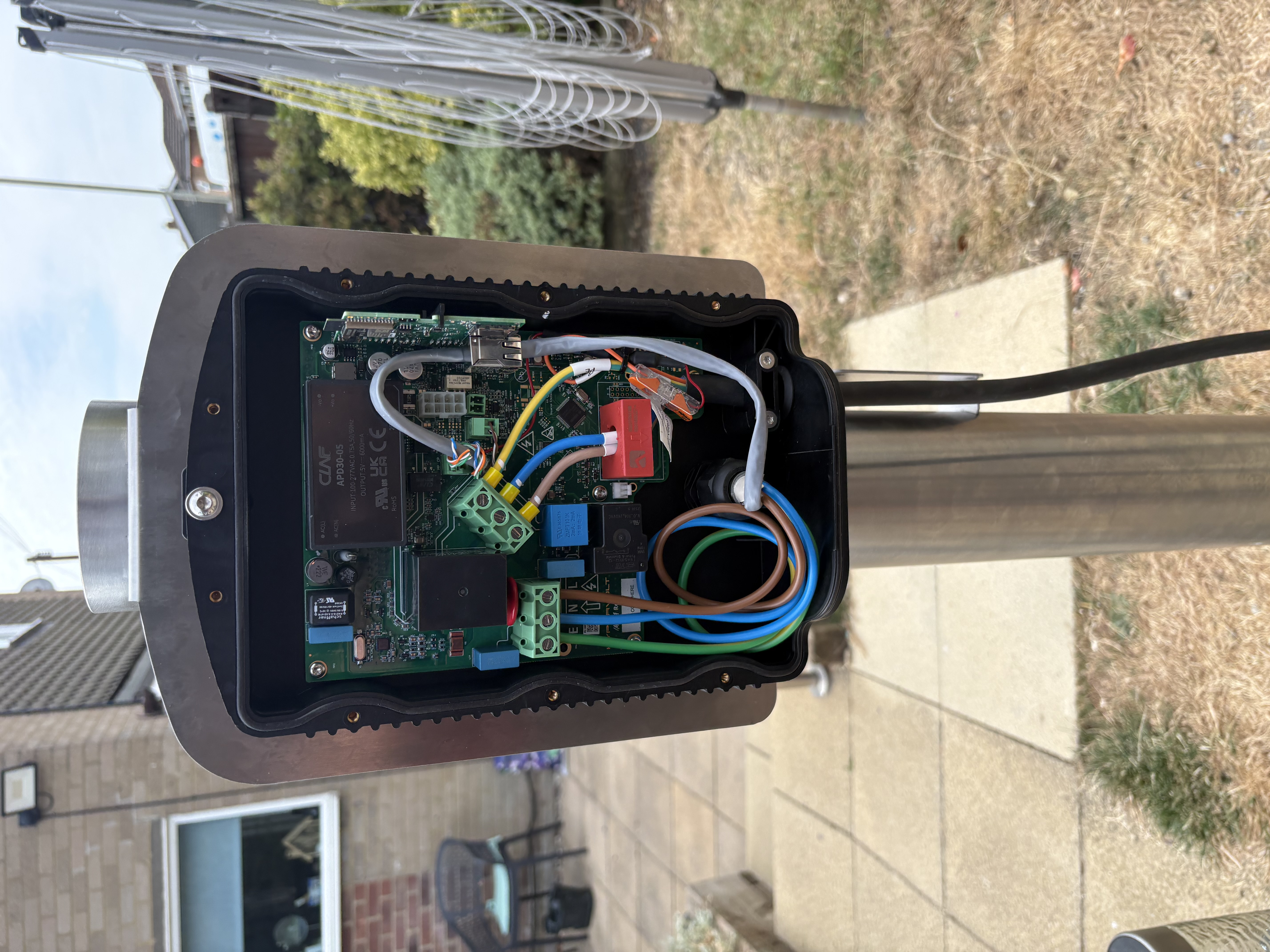 Post Mounted EV Charger in Haverhill, Suffolk, installation photo 3